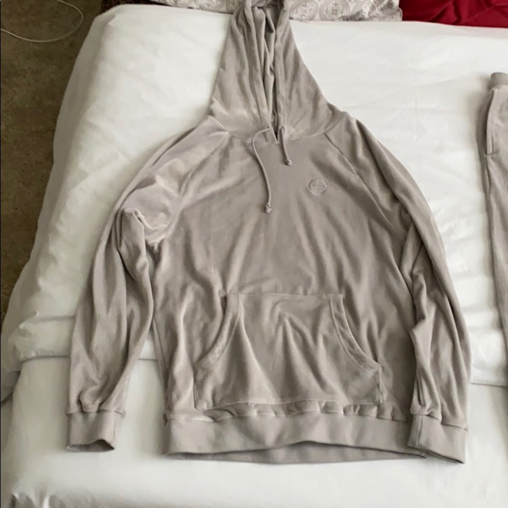 Grey Pink Dolphin Sweat Suit